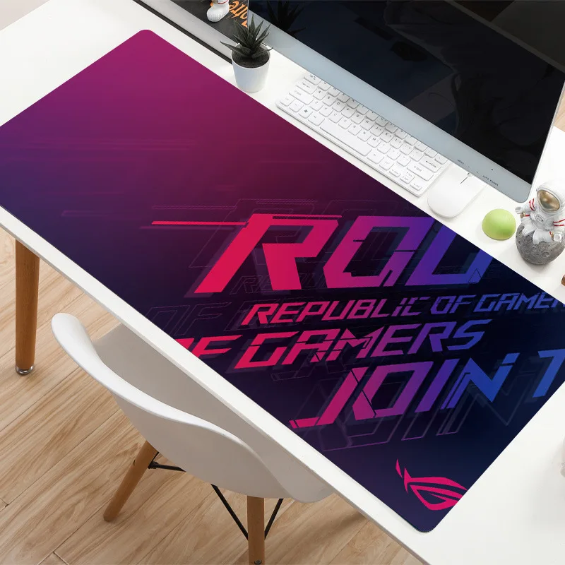 ASUS Xxl Mouse Mat Republic of Gamers ROG Large Gaming Mouse Pad Carpet Non-Slip Rubber Computer Desk Mat Keyboard Pad Desktops