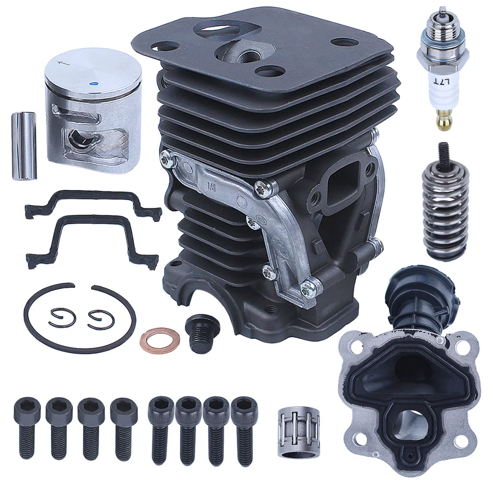 Imagem -06 - Cilindro Piston Intake Boot Gasket Kit 42 mm Apto para Motosserra Husqvarna 445 450 445e