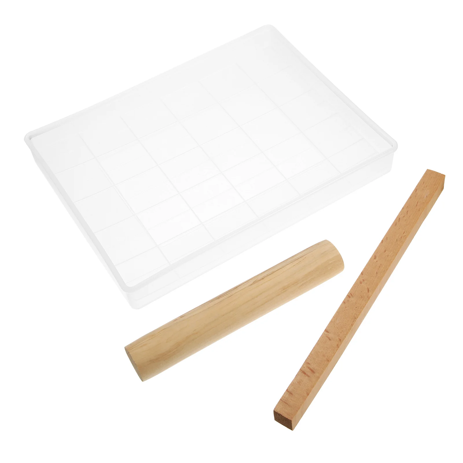 1 Set Kit di strumenti di raffreddamento Stampo da forno in plastica di legno Vassoio da dessert multifunzionale Strumenti riutilizzabili per la creazione di turrone Cottura della cucina