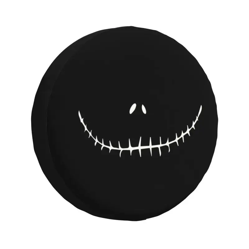 Custom Jack Skellington Smiling Spare Tire Cover for Jeep Honda The Nightmare Before Christmas Car Wheel Protectors Accessories