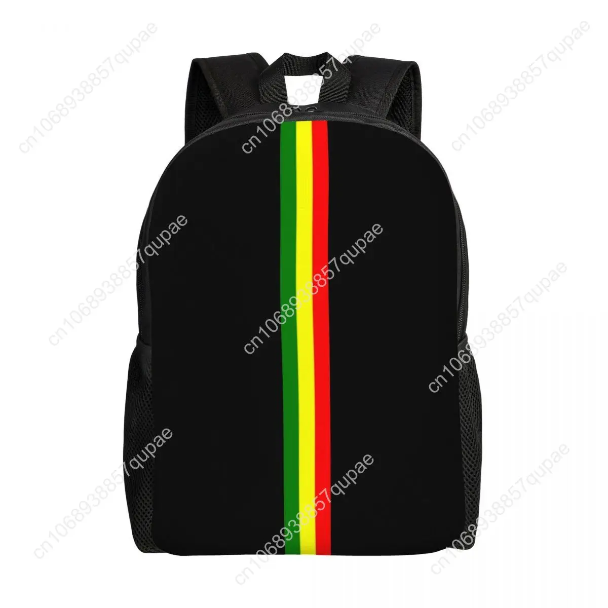 

Custom Rasta Stripe Rasta Backpacks for Boys Girls Jamaican College School Travel Bags Men Women Bookbag Fits 15 Inch Laptop