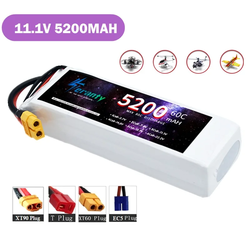 TERANTY 3S 5200MAH 60C аккумулятор Lipo 11.1.V для RC FPV avion геlicoptère Drone интеллектvoir Dua RC пасса- hadiah TERANTY 3S 5200MAH 60C аккумулятор Lipo 11.1.V для RC FPV avion геlicoptère Drone интеллектvoir Dua RC пасса- hadiah