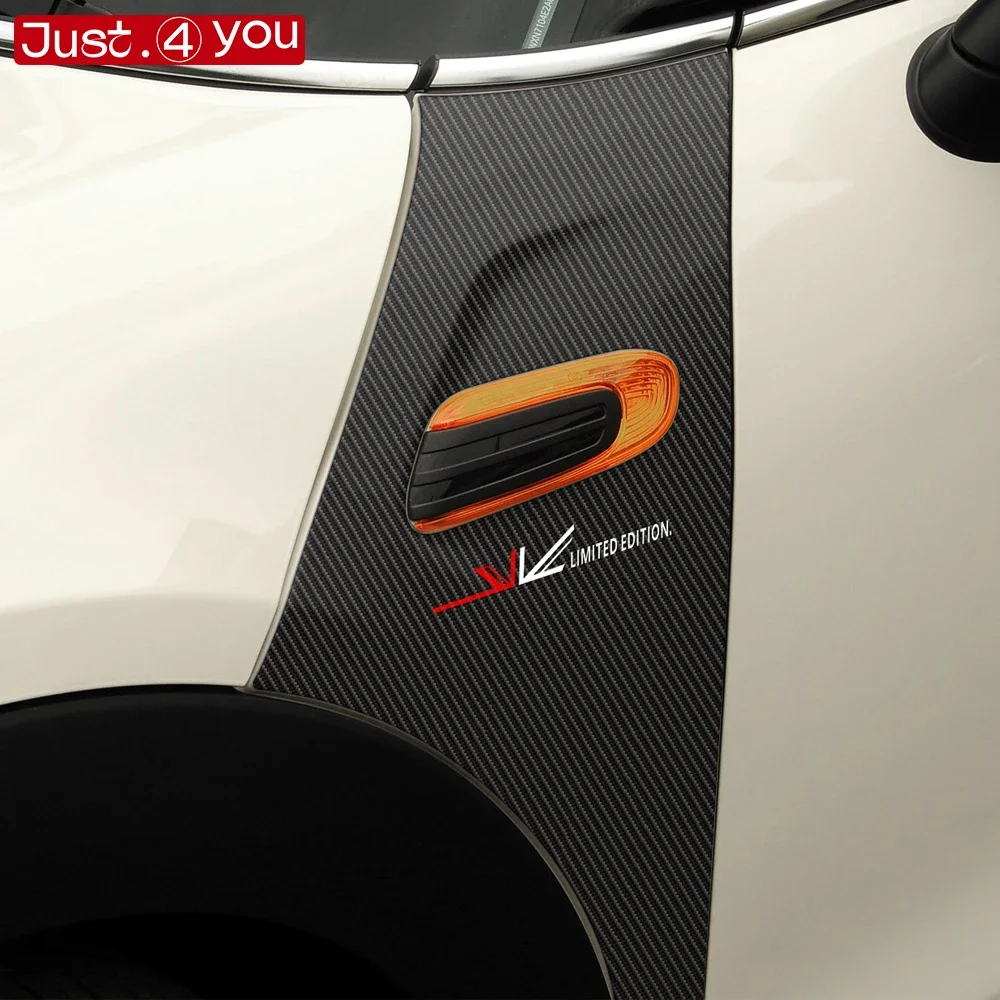 

2 шт., наклейка на переднее боковое крыло Union Jack, графическая наклейка для MINI Cooper F55 F56 F57 2014-2021 JCW, аксессуары
