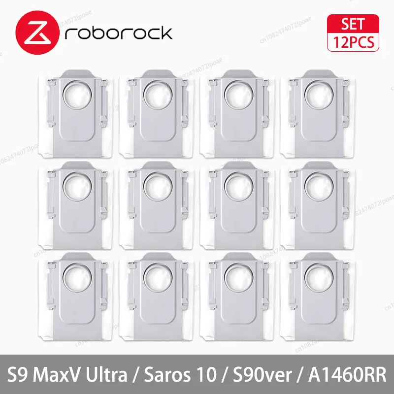 Roborock S9 MaxV Ultra / Saros 10 / S90ver / A1460RR Robotstofzuigeraccessoire Hoofdzijborstel Mopdoek HEPA-filter Stofzak