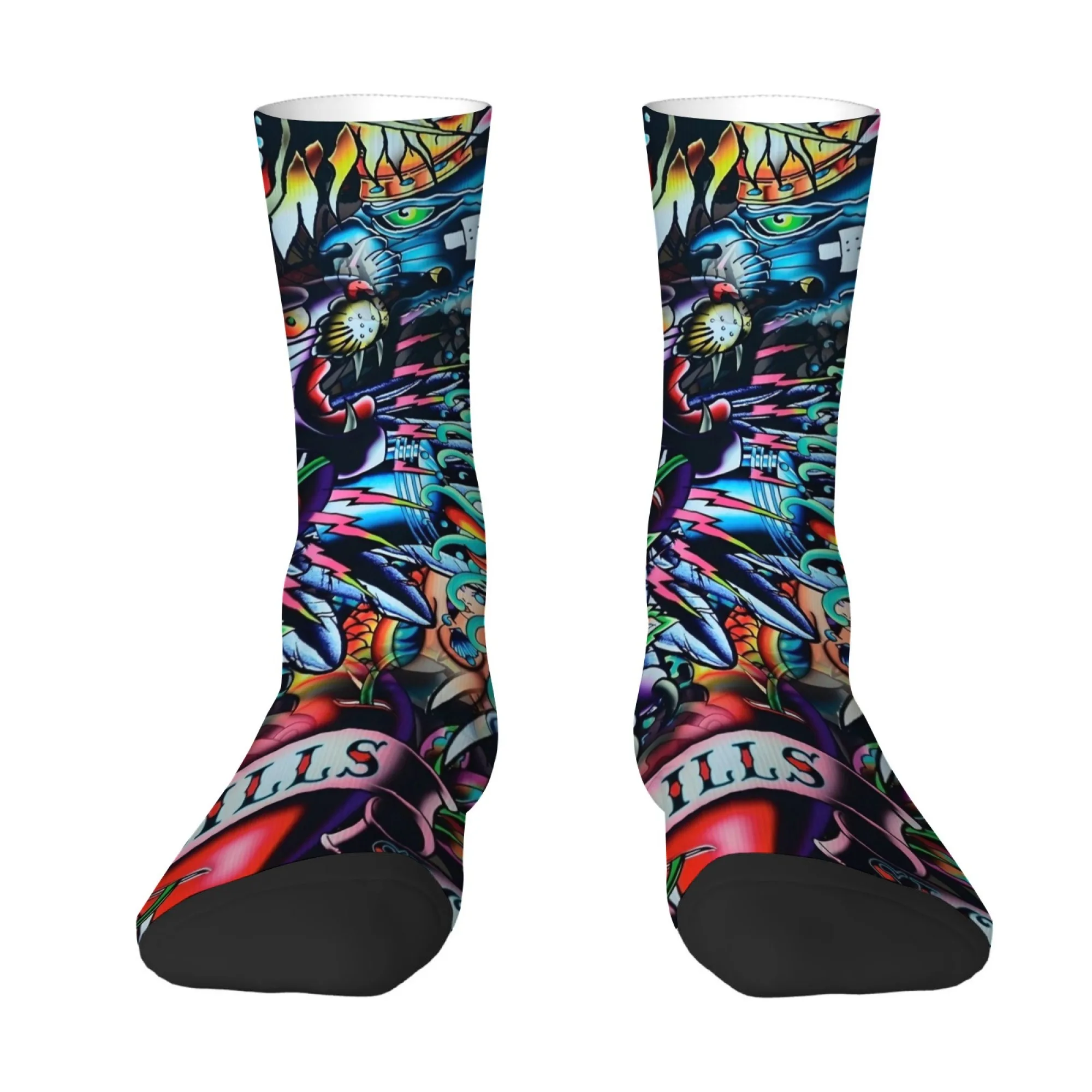 

Retro-style Harajuku Cartoon Men Print Socks Soft and Comfortable Socks for Street Hiphop Outdoor and Skateboarding Socks