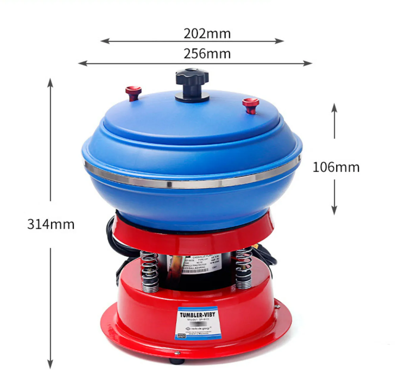 

8-дюймовый вибрационный стакан для нефритового янтарного полировки металла, чистки, отделки, профессиональный полировщик ювелирных изделий, инструменты для ювелирных изделий