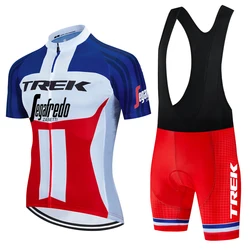 TREK Cycle Jersey Wiosna Lato Cycling Mtb Odzież Męska Zestawy 2024 Koszula Sportowy Zestaw Męski Strój Męski Tricuta na Bluzkę Rowerową