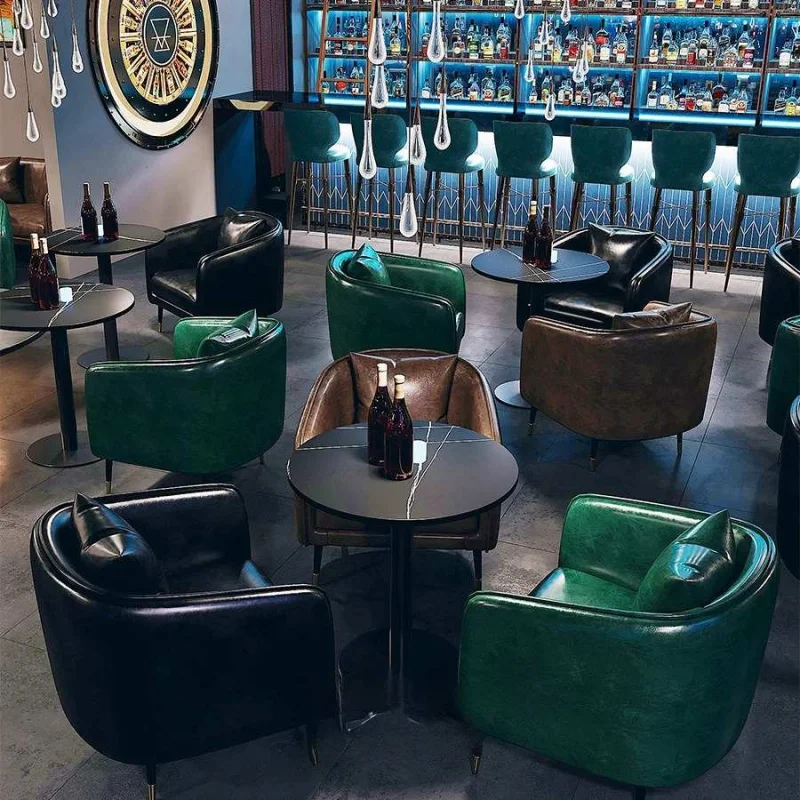 

custom.Modern Synthetic Leather Durable Rectangle Bar Set Hotel Bedroom Living Room Party Commercial Furniture