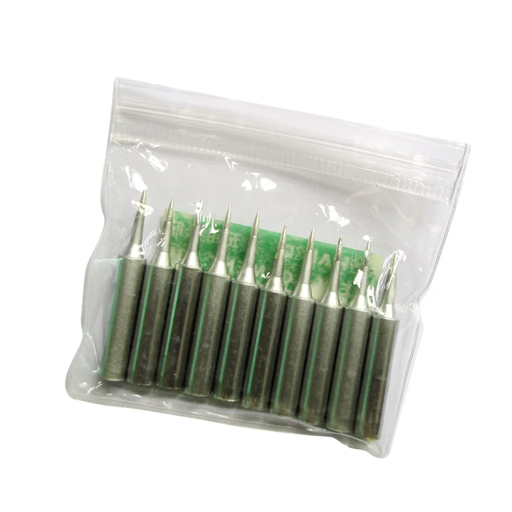 900M-T-J Titanium Alloy Soldering Solder Iron Tips, Set of 10pcs ()