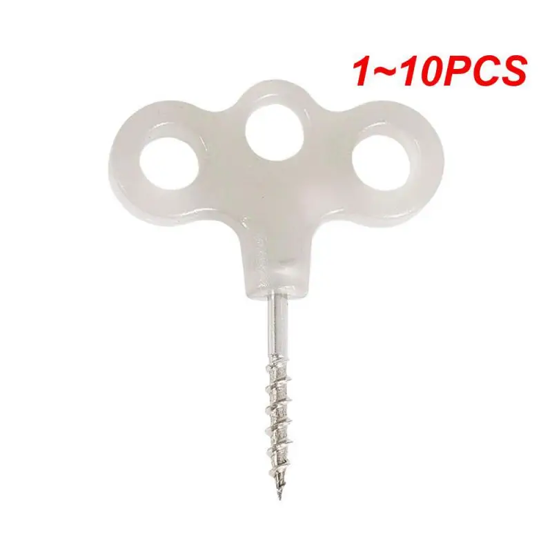 1 ~ 10 шт. светящаяся пластиковая ветровая веревка для ногтей, светящаяся резьбовая напольная палатка для ногтей, оборудование для кемпинга, головка из нержавеющей стали с тремя глазами