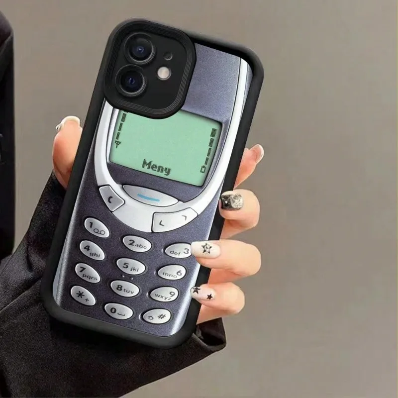 الإبداعية الرجعية الهاتف طباعة جراب هاتف آيفون 16 برو 15 برو 14 13 12 11 XS 14 برو ماكس 16 زائد 14Pro 12pro لينة قذيفة #4