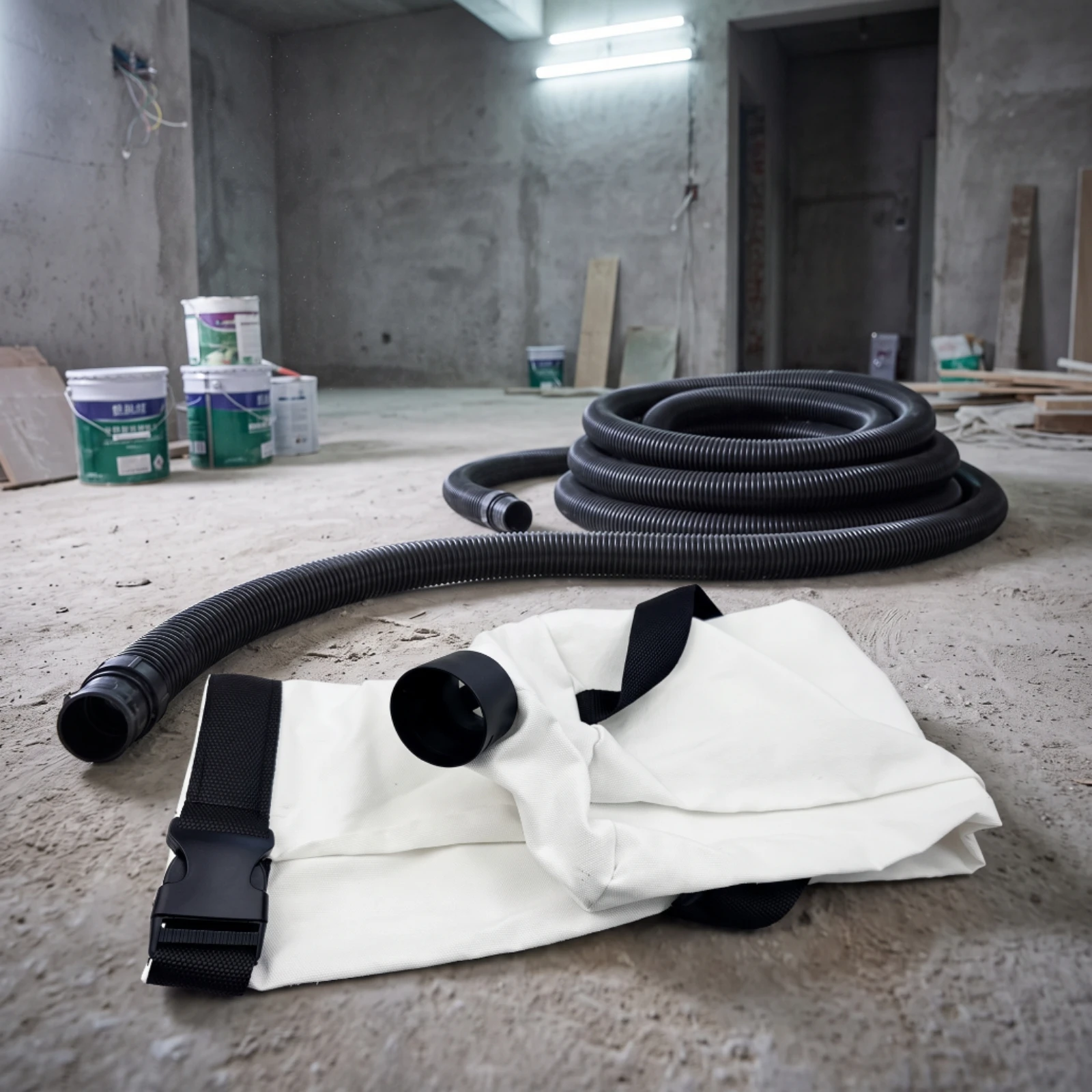 Grinder Dust Bag with Strap Foldable Dust Collection Bag Heavy-Duty Long-Lasting for Drywallers, Wall Grinding, Putty Sanding - view 6
