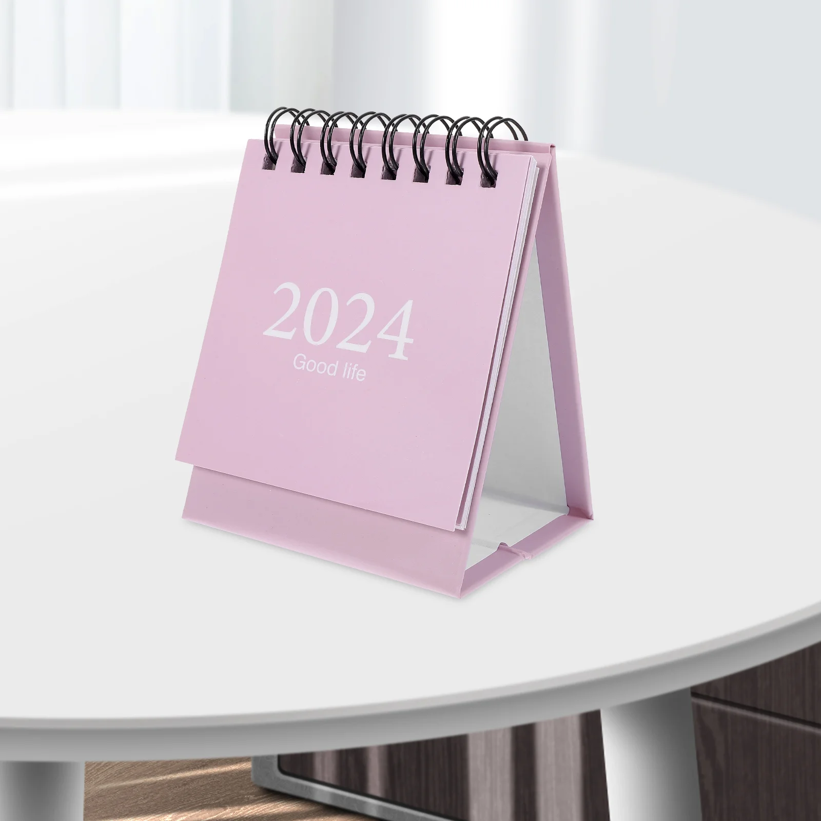 2024 Mini Simple English Desk Calendar Desktop Ornament Small Table Decor for Flip