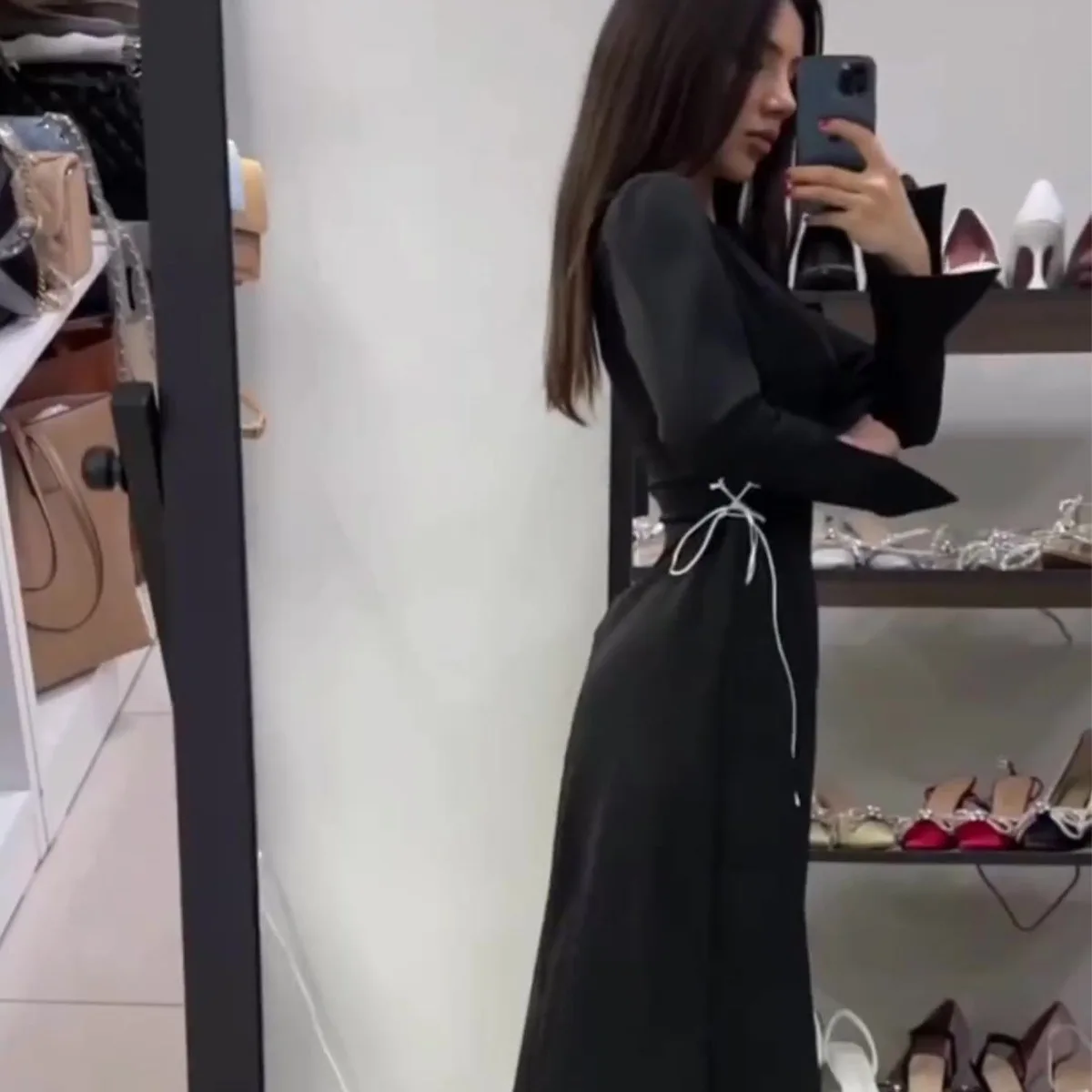 Elegancka koronka satynowa damska sukienka muzułmańska Eid Abayas dla kobiet sukienka Maxi na bliskowschodni Türkiye Islam skromna kaftanowa szata