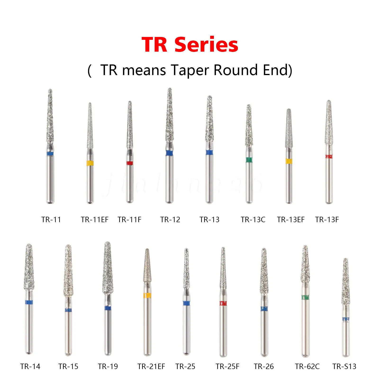 5 Stuks/1 Doos Tandheelkundige Fg Diamant Burs Voor Hoge Snelheid Handstuk Medium Wrijving Grip