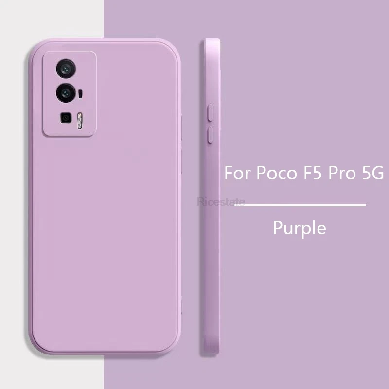 Flüssige Silikonhülle für Xiaomi POCO F5 Pro Cover Matte Case Poco F5 Pro 5G Soft Procect Cover Fundas – Detail 6