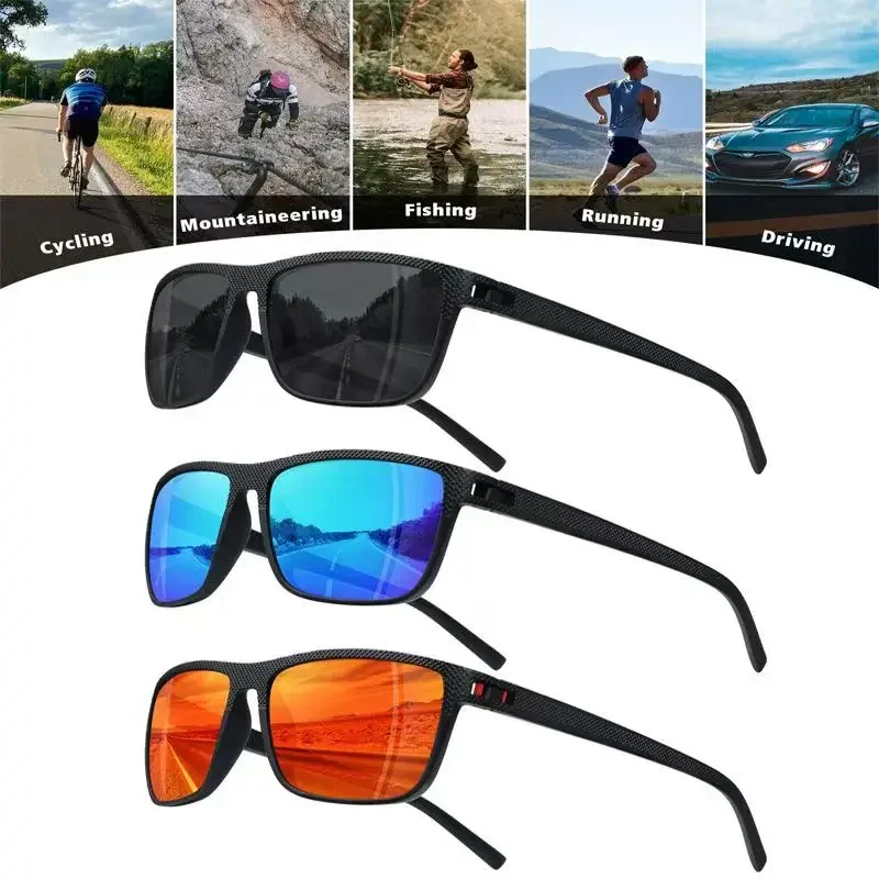 Square Outdoor Sport Sunglasses for Men and Women Lightweight Frame Sun Glasses with UV Protection Eyewear UV400 Gafas De Sol