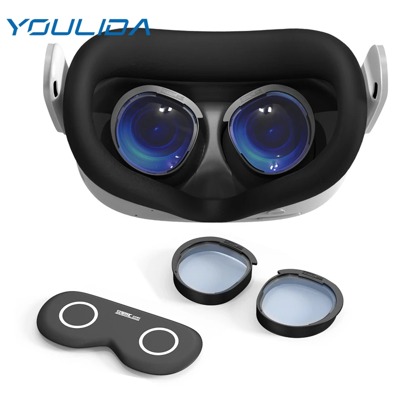 Anti-Blue Light Lenses Myopia for Meta Quest 3S Lens Protector Anti-Scratch Protection Glasses Lens for Quest 3S VR Accessories