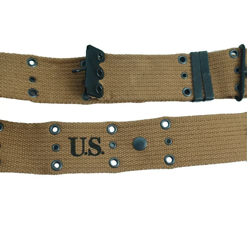 WWII WW2 M1945 Belt Three-hole Belt Khaki Green M1936 Replica of World War II Soldiers Dedicated  M1961 Belt