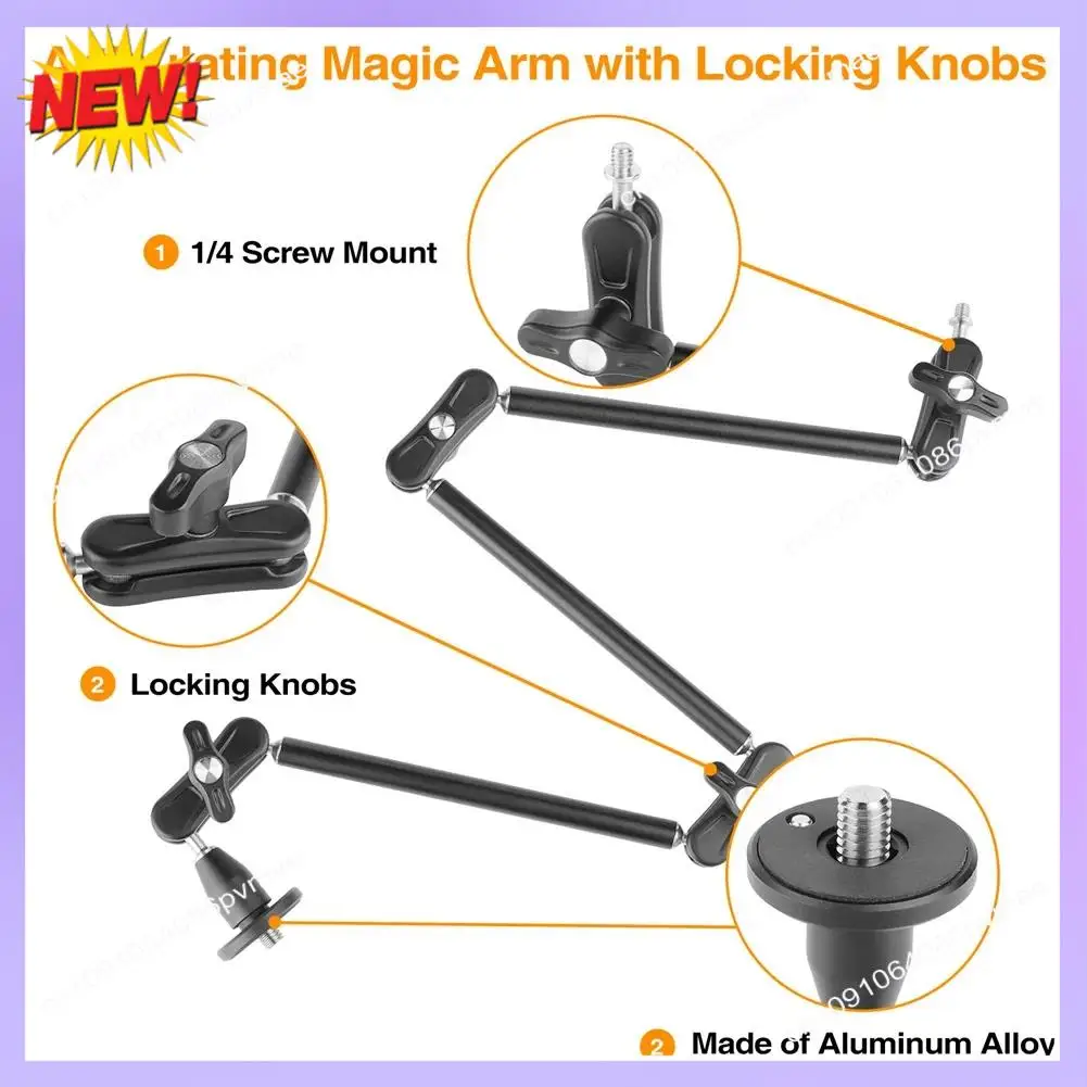 

T24C кронштейн для смартфона Magic Arm для камеры шарнирное гибкое настенное крепление настольный зажим подставка для планшета