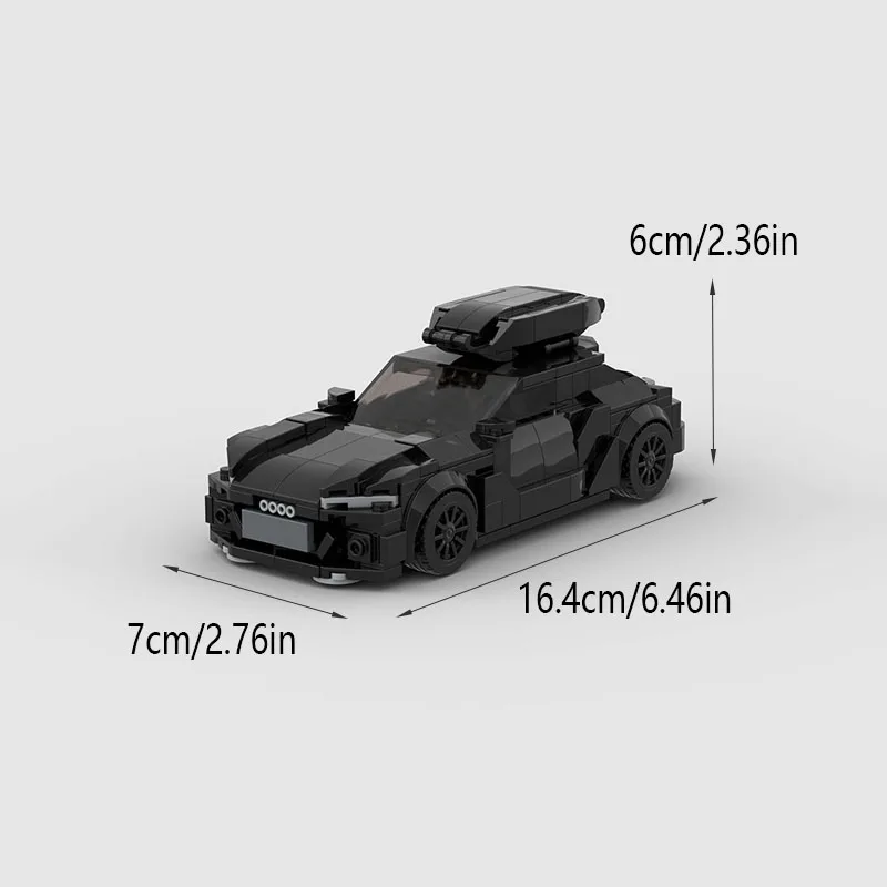 351Pcs MOC Wagon Sports Car Assembly Vehicle Brick Model Educational Gift for Kids Car Model Kit for Assembling & Display