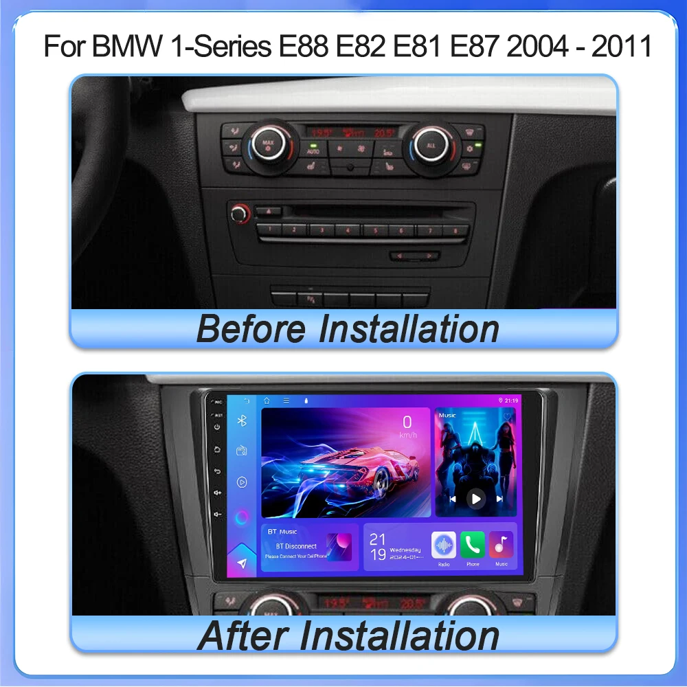 راديو سيارة أندرويد 15 لسيارات BMW 1-Series E88 E82 E81 E87 2004 - 2011 نظام تحديد المواقع DSP Carplay مشغل وسائط متعددة Serero Auto 4G WIFI No 2Din #4