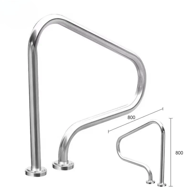 for 304 Stainless Steel Pool Ladder Customized Size Accessories Easy to Install Safety Handrail