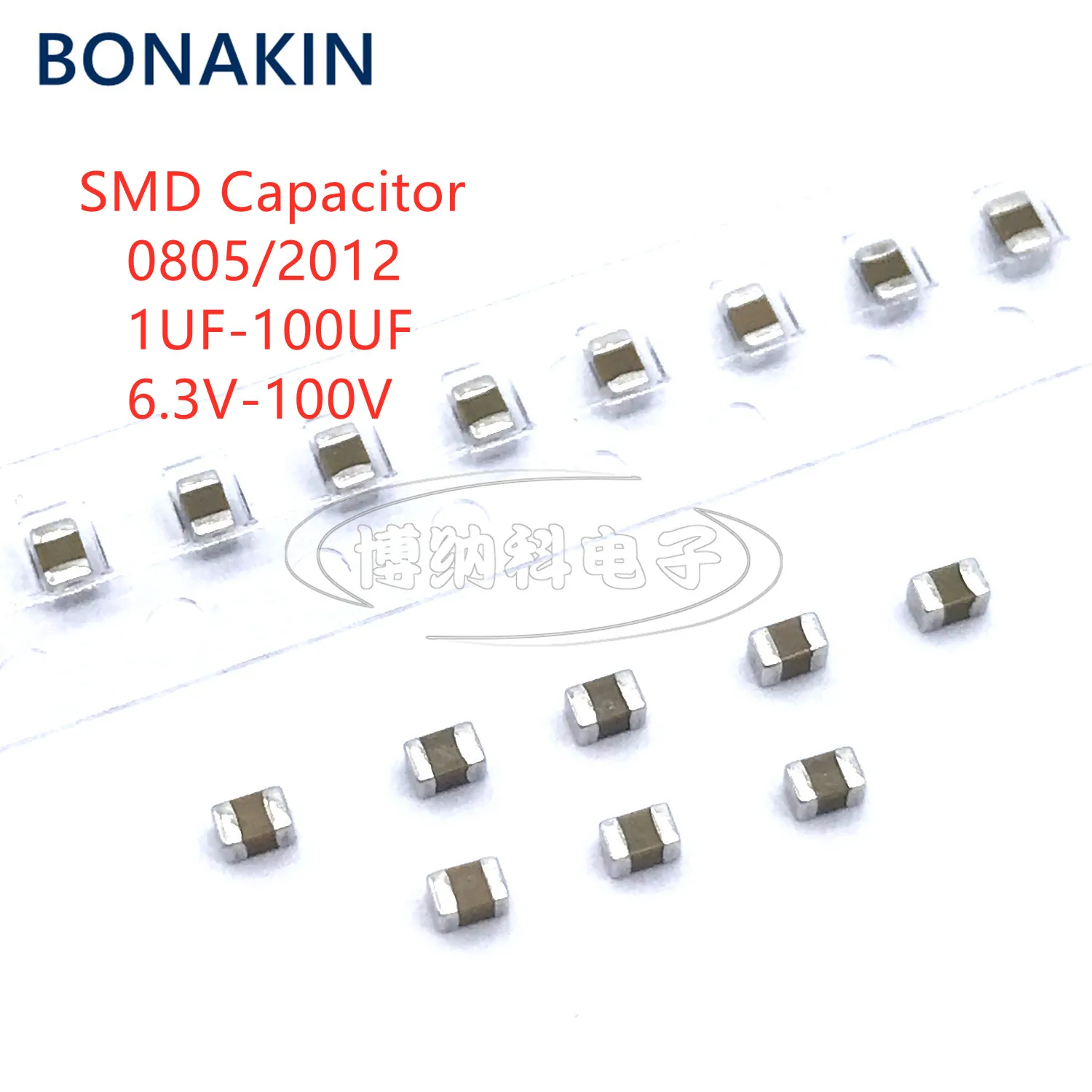 Condensador 20 piezas 0805 2012 SMD, 1UF 2,2 UF 4,7 UF 10UF 22UF 47UF 100UF 6V3 10V 16V 25V 35V 50V 63V 100V X7R X5R K = ± 10% M = ± 20%