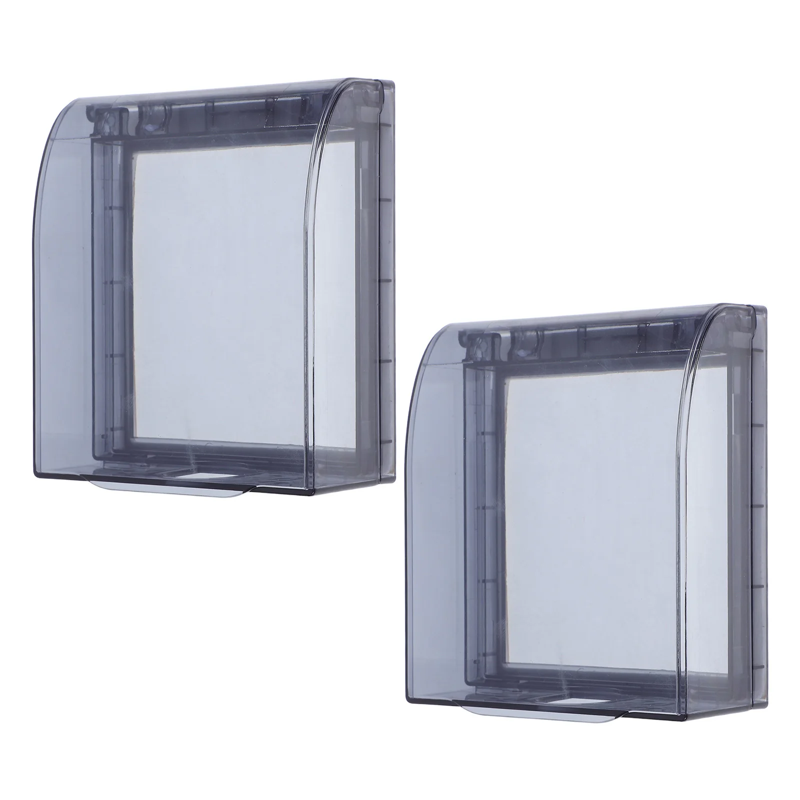 

2Pcs Waterproof Socket Cover Bathroom Protective Outlet Box 86 Type 12x10.5x4.5cm Plastic Waterproof Outlet Box Safety Socket