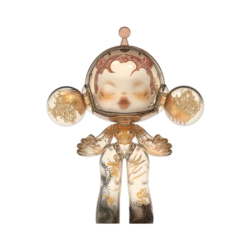 POPMART MEGA SKULLPANDA 400% Wu Jian An Nine Heavens caja ciega sorpresa caja misteriosa lindo Anime figuras de acción decoración del hogar