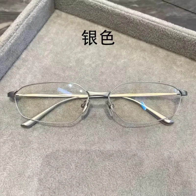 

2025 YCY Glasses Frame Ultra-light Pure Titanium Personality Polygon Can Be Matched with Degree Myopia Blue Light Fashion Frame.