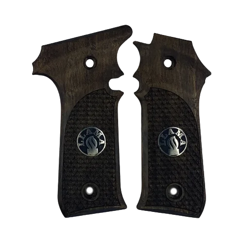 KSD Brand LLama 1911 Style Compatible Walnut Grips Dragon Skin