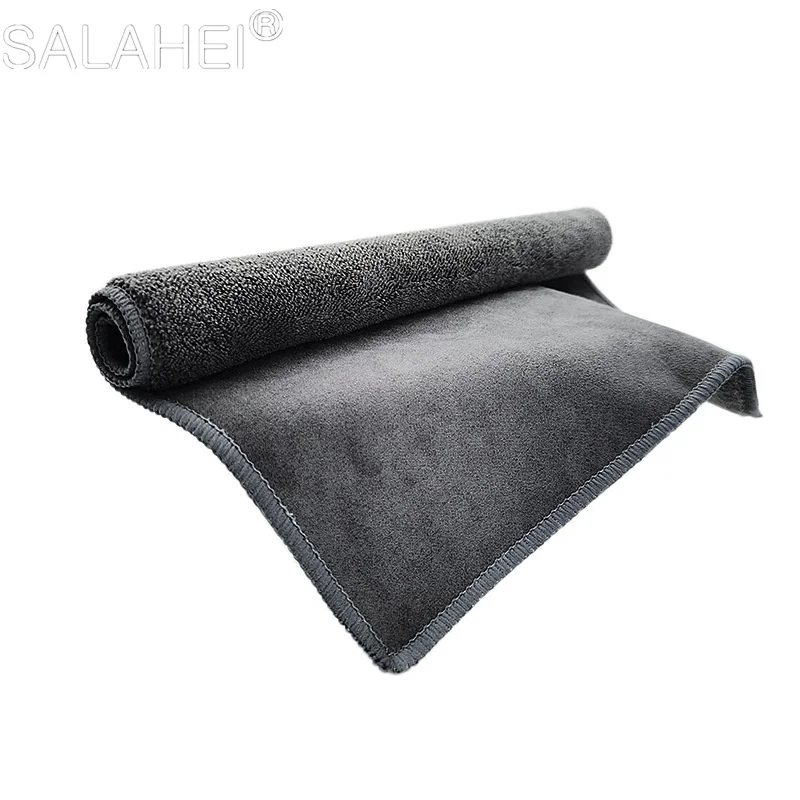 1Pcs Suede Microfiber Car Wash Towel Cleaning Rag Soft Cloth For Volkswagen VW Polo 6R 6N 6N2 6C 9N 9N3 Rline R Line Accessories