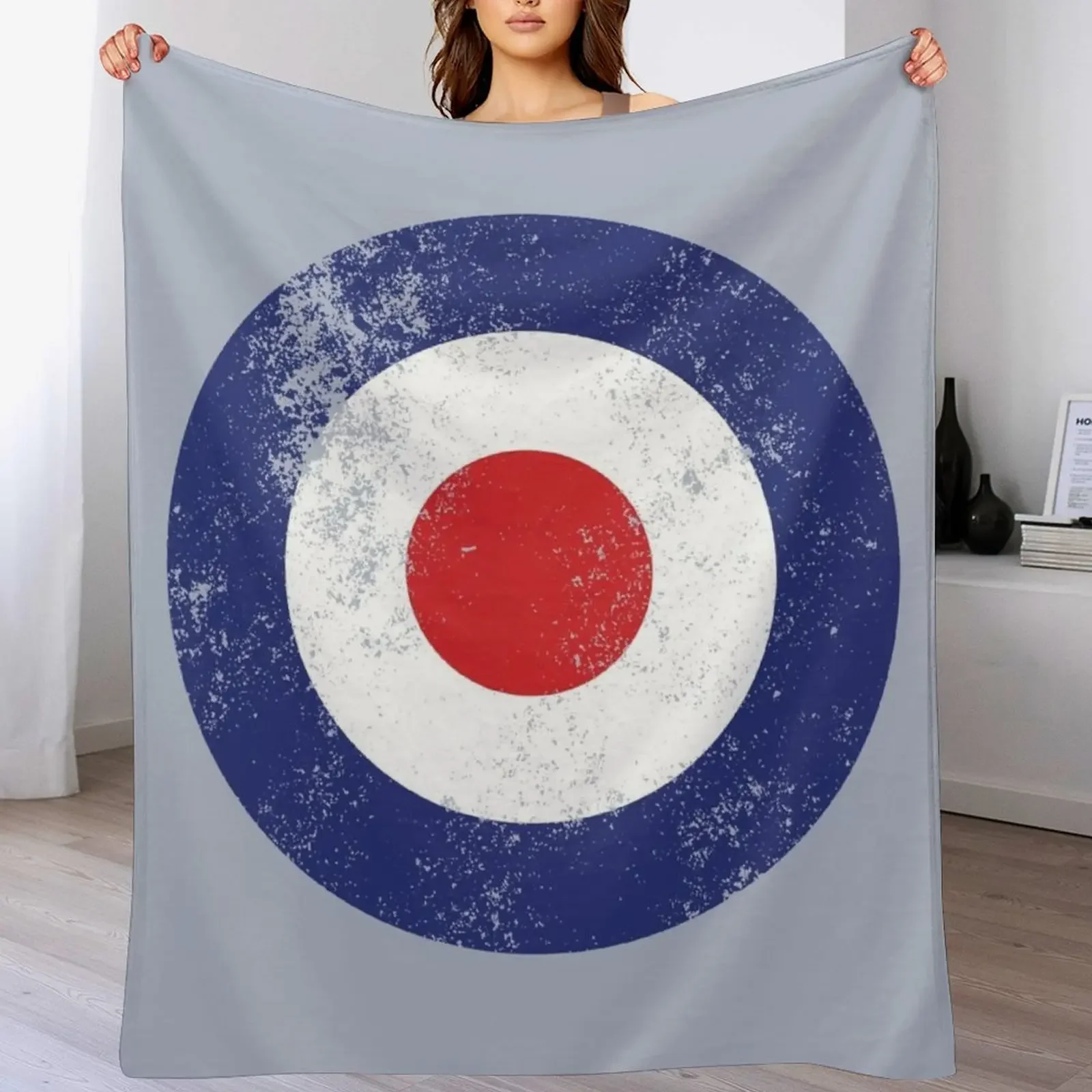 

RAF Type D Roundel - Mod Target Logo Throw Blanket Weighted funny gift Winter beds Thin Blankets
