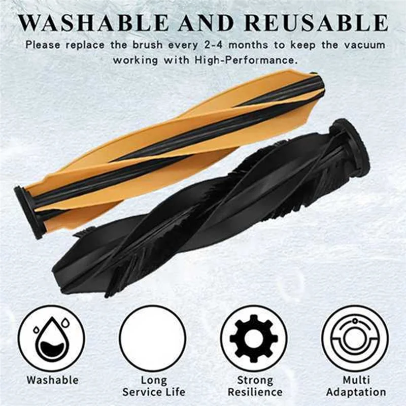 الترويج! مرشح فرشاة جانبية رئيسية لـ Dreame S40 إصدار محسن/X50 Ultra/X50 Master/L50 Pro Ultra/MOVA V50 Ultra Vacuum Attach