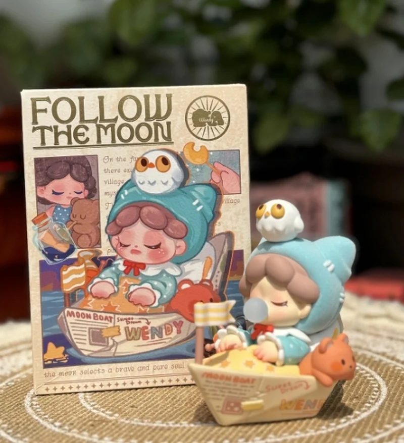 

Wendy Follow The Moon Series Blind Box Guess Bag Kawaii Toys Doll Action Anime Ornaments Collection Surprise Gift