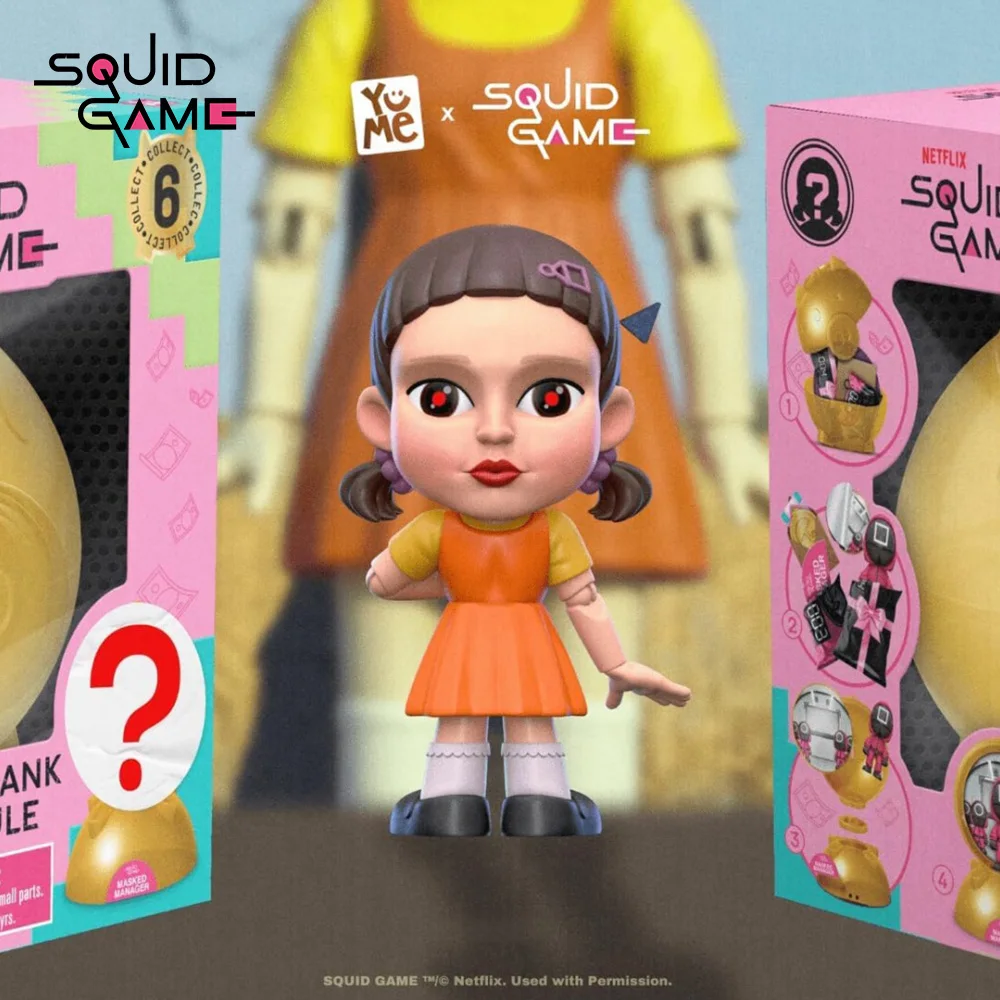 1PC Squid Game Officially Licensed Blind Box 3D Figurines Collectible Anime Miniatures Random One Home Decor Birthday Gift