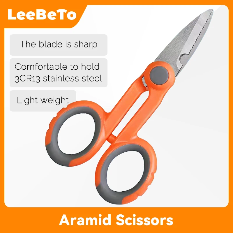 Fiber Optic Cutter Scissors Aramid Fiber Sharp Scissors Jumper Wire Pigtail Tools Electrician Tool