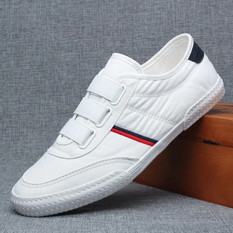 2024 New Shoes for Men Canvas Casual Shoes Spring Summer Fashion Flat Shoes Comfortable Cool Slip-on Loafers