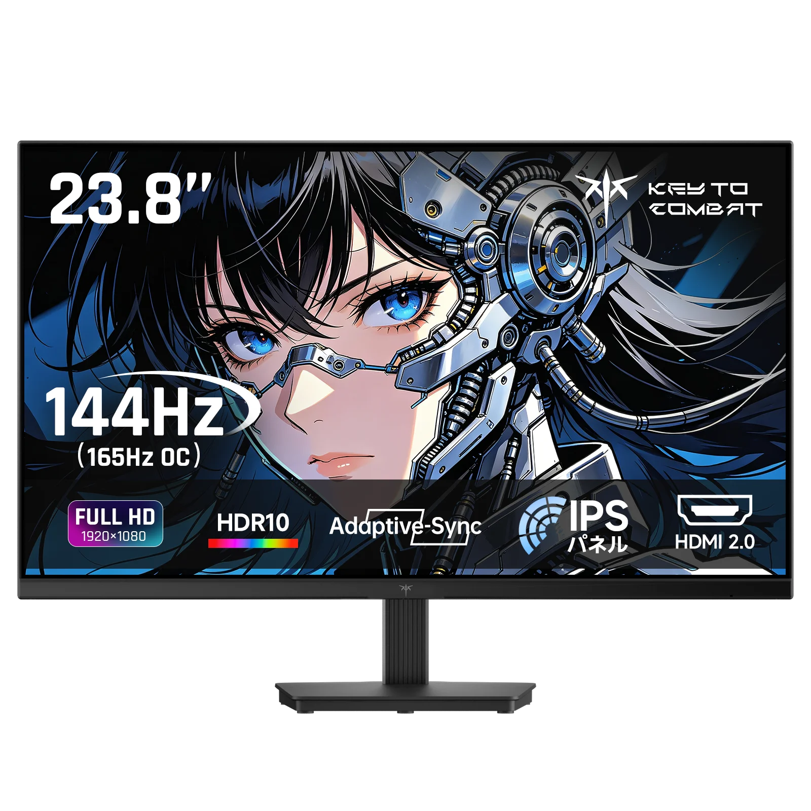 KTC 24インチモニター FHD(1920*1080) 144Hz(165Hz OC) VAパネル 300cd/㎡ Adaptive Sync対応 低ブルーライト フリッカーフリー HDMI/VGA搭載 H24V27S