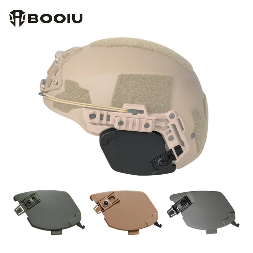 

BOOIU спортивный шлем Wendy Ex 3,0, направляющая, боковая крышка, защитный чехол для ушей, уличный охотничий страйкбольный тактический шлем, аксессуары