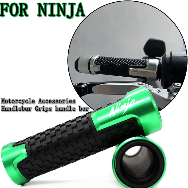 Image of Für NINJA ninja 250 250R 300 400 500 650 ZX4R ZX6R ZX9R ZX10R ZX14R H2 Motorrad Zubehör Lenker Griffe Griff Bar Grip