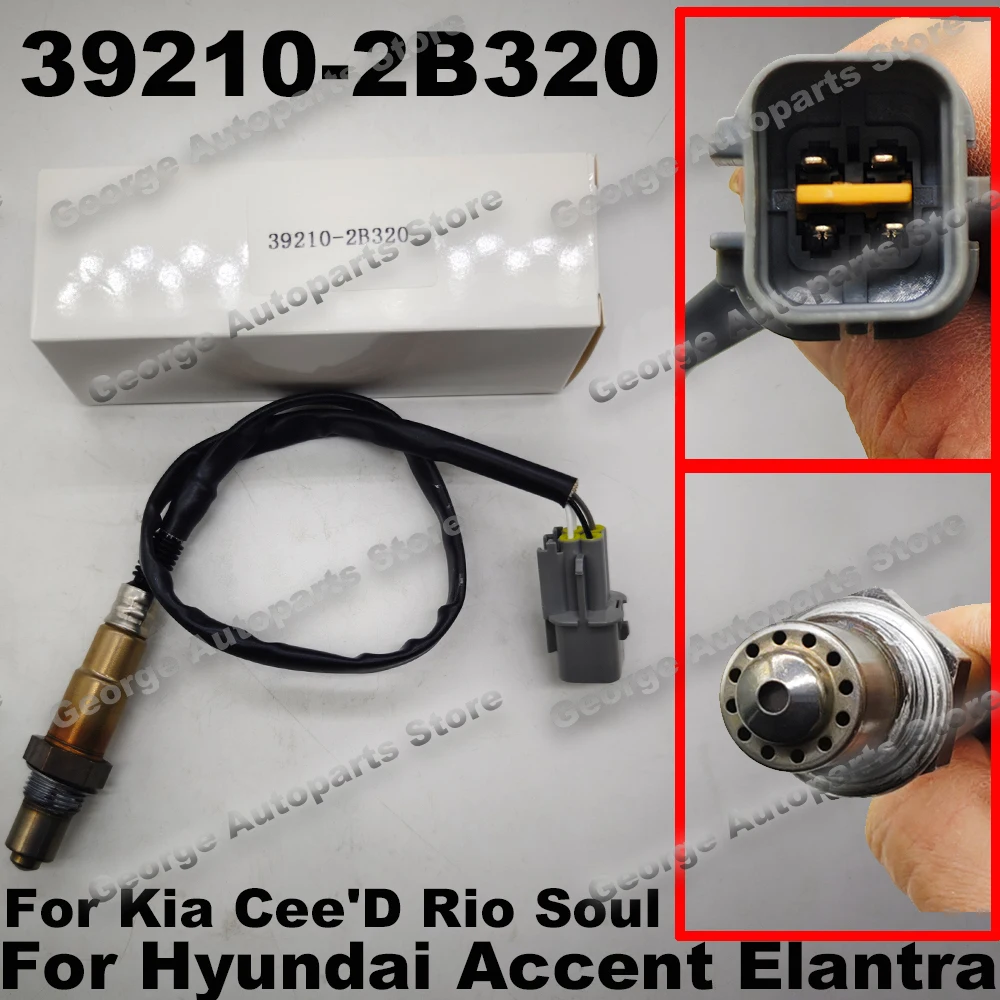 9210-2B320 Oxygen Sensor For Hyundai Accent Elantra Veloster Kia Cee'D Rio Soul 392102B320 39210-2B220 39210-2B120 39210-03060