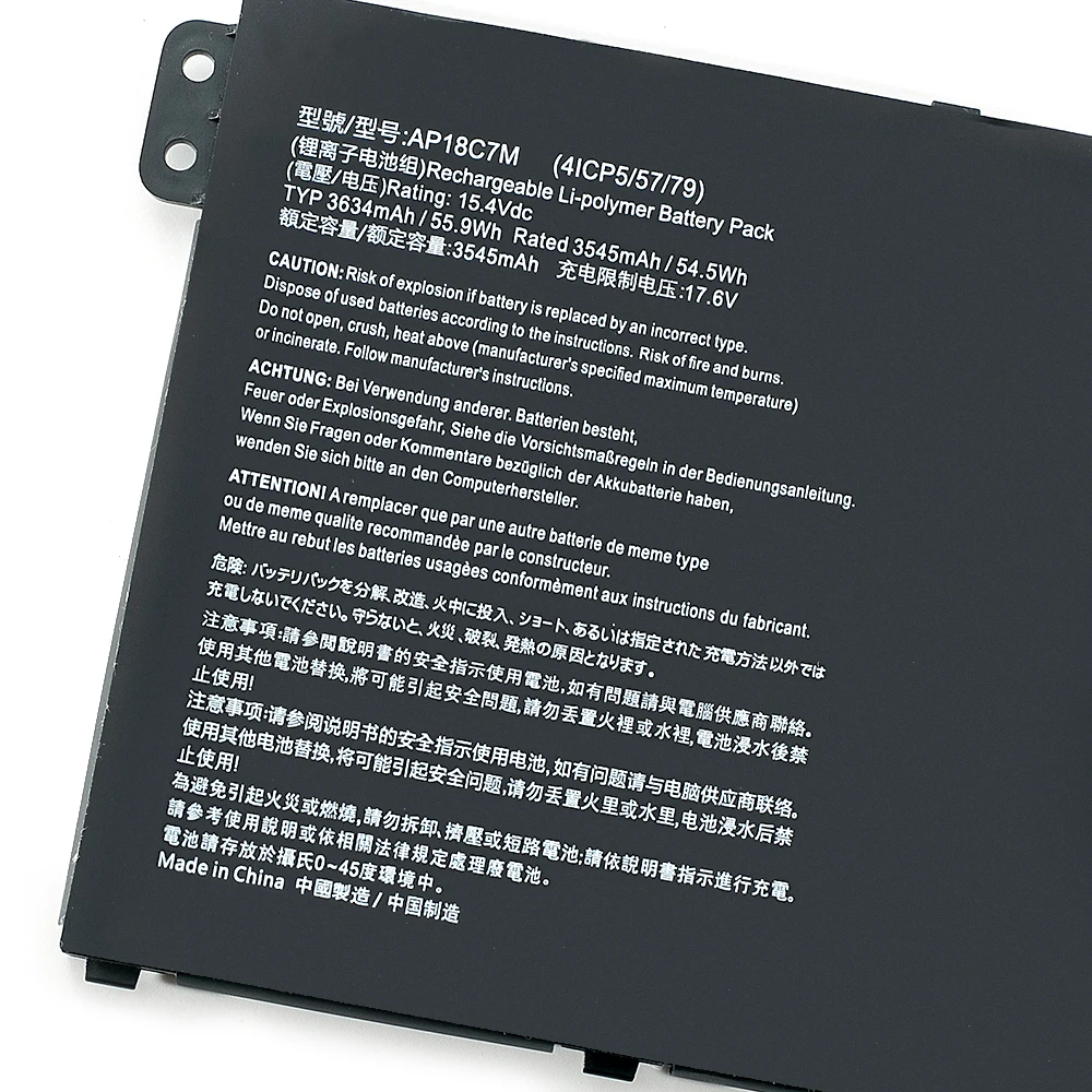 Keyuan AP18C7M 48Wh Laptop Battery 52G 5 Pro SF514-54GT 5 SF514-54T 4ICP5/57/79 for Acer Spin 5 5 Pro SF313-51 52 SF313-52G 53