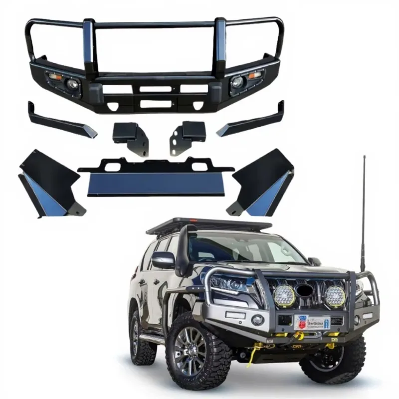 

Car Accessories Bull Bar 4x4 Offroad Steel Guard Nudge bar for Land Cruiser Prado LC150 2018-2021 FJ150 Front Bumper Bar