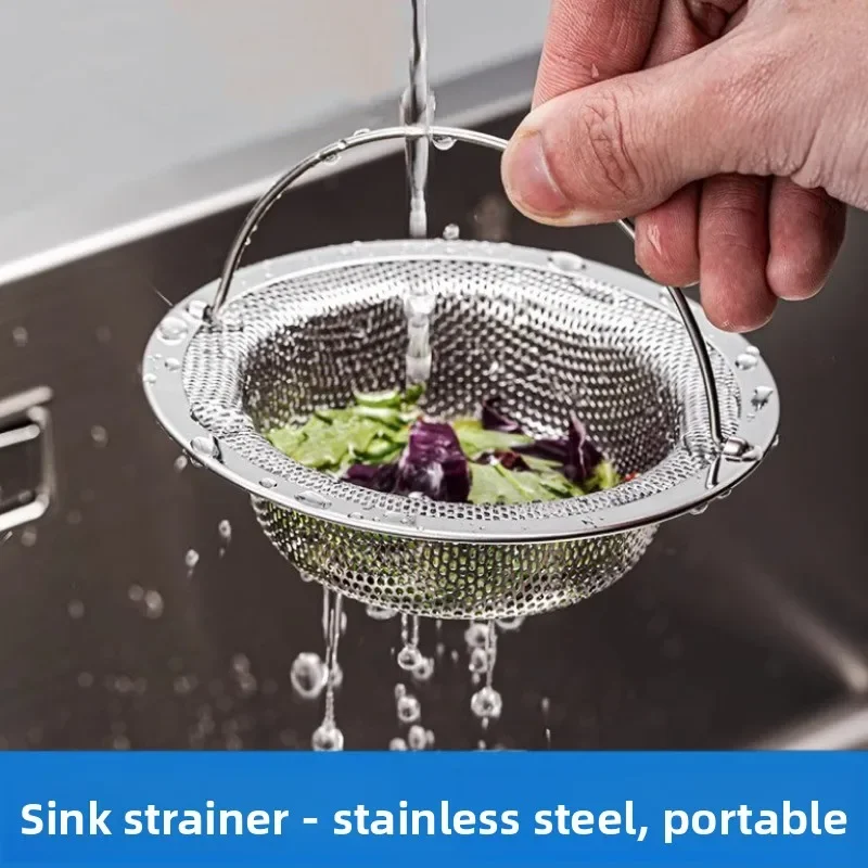 Kitchen Sink Filter Dishwasher Stainless Steel Filter Vegetable Basin Sink Garbage Sewer Leakage Universal