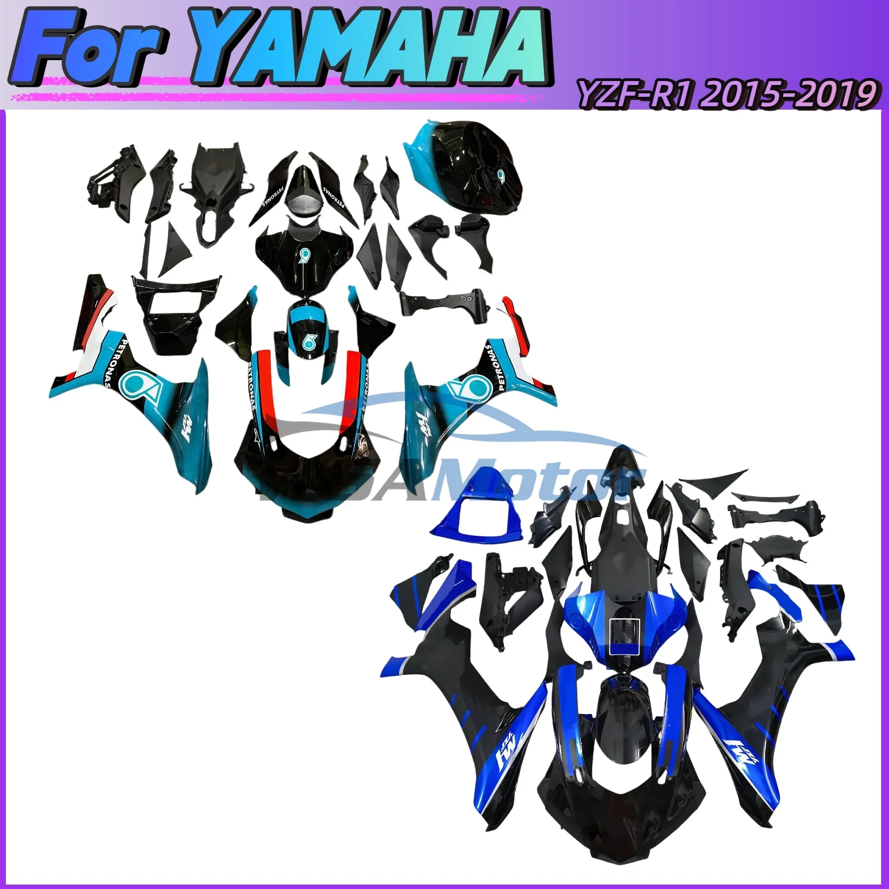 

The ABS Fairing Kit is Suitable Motorcycle For Yamaha R1 R1M 2015, 2016, 2017, 2018, 2019 Body Fairing Kit Carbon Fiber Paint