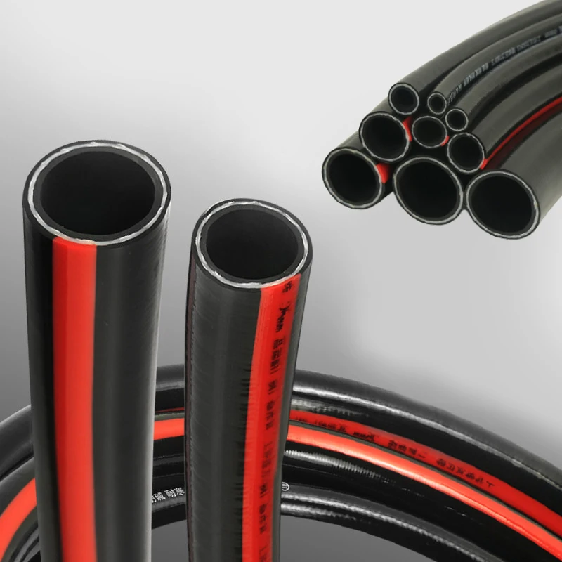 1/2/3Meters Inner Dia 6mm-50mm Double Layer Rubber Hose High Pressure Explosion-proof Hose Corrosion Resistant Cylinder Oil Tube