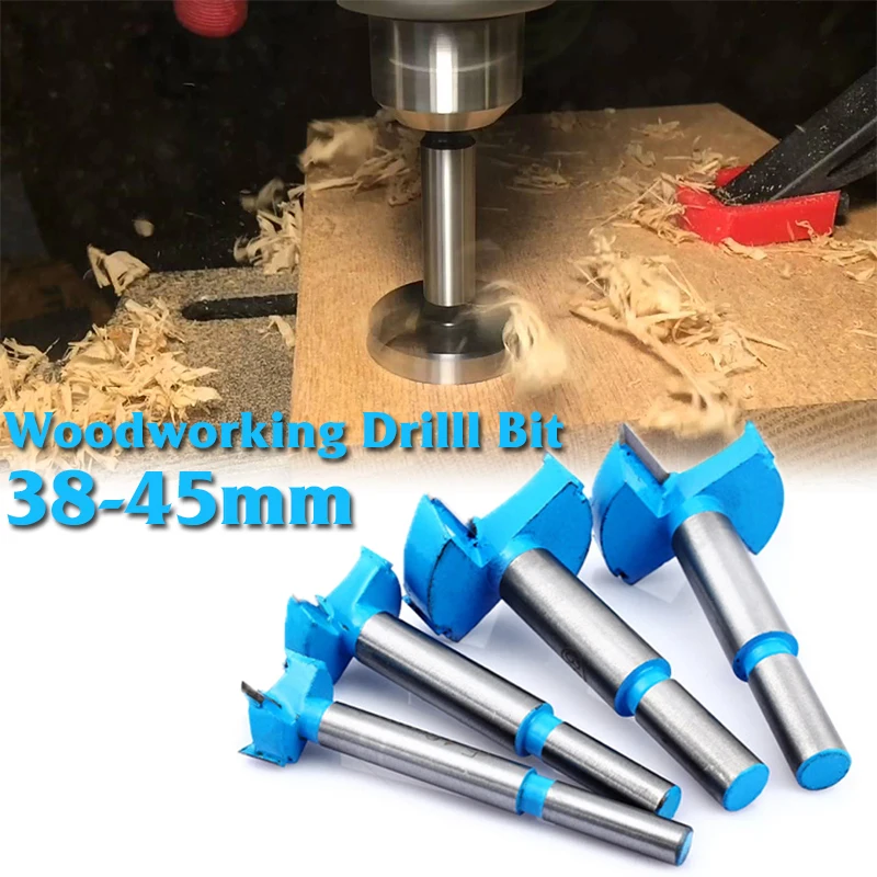 

38-45mm Drill Bit Woodworking Hole Saw Wood Cutter Furniture Door Hinge Opening Tool