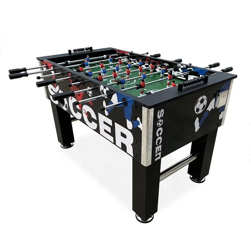 Colorful Printed Factory Price 5FT Foosball Game Table Indoor Recreational Hand Play Soccer Ball Table  Kicker Table Game